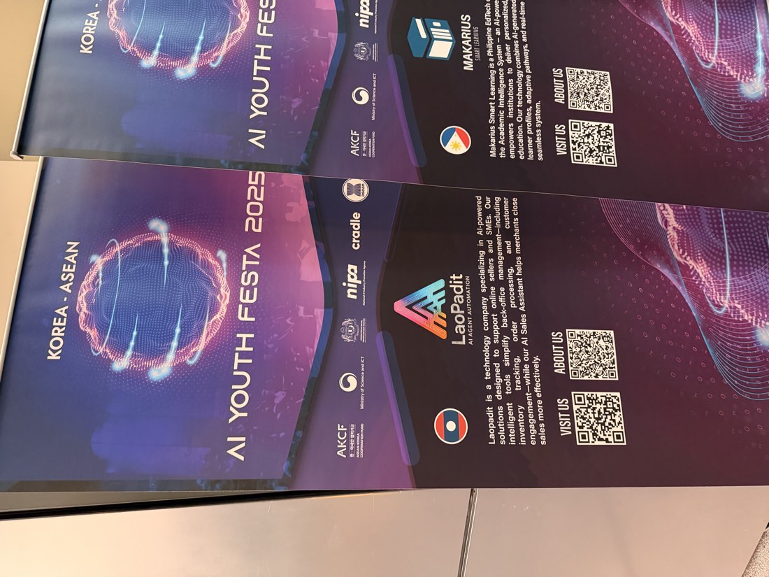 LaoPadit banner alongside other ASEAN startups